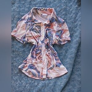 new without tags colored swirl baby tee